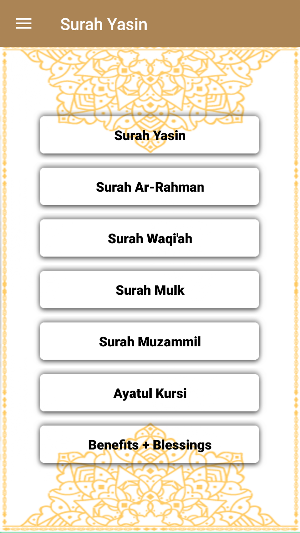 Surah Yasin, Ar-Rahman, Ayatul Kursi (English) Screenshot 1