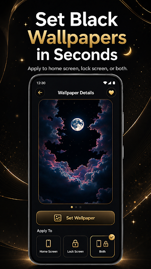 Black aesthetic wallpapers Screenshot 1