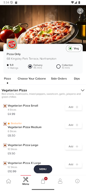 Pizza Only Screenshot 2