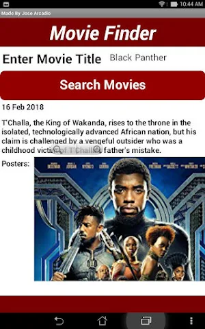 Movie Finder Screenshot 1