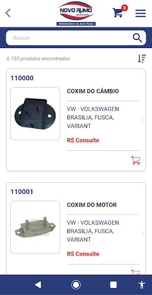 Novo Rumo Distribuidora - Catálogo Screenshot 2