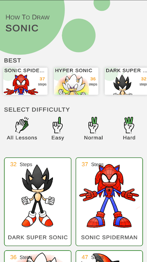 How to draw sonik characters Screenshot 0