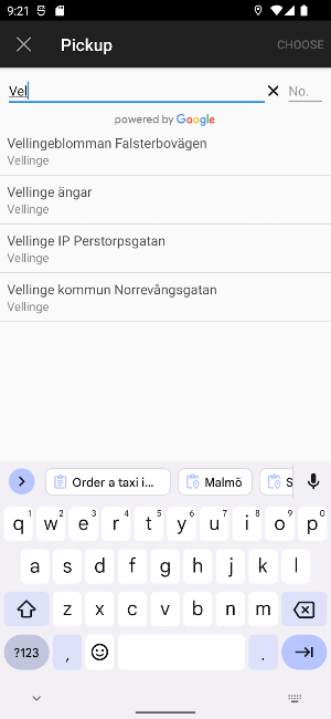 Vellinge Taxi Screenshot 1