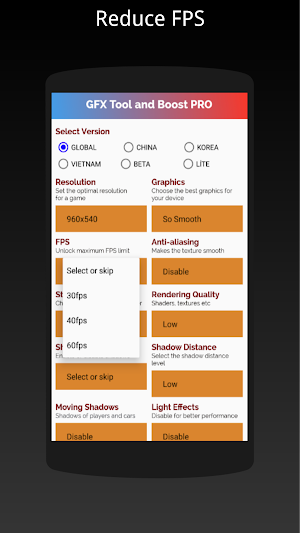 GFX Tool Pro For Battlegrounds - No ads Screenshot 1