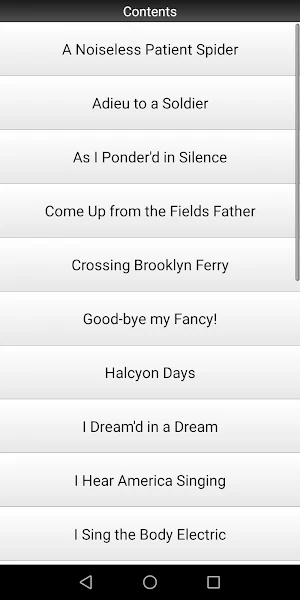 Walt Whitman Poems Screenshot 1