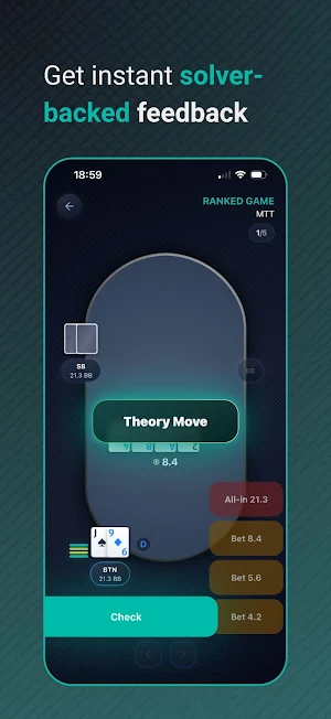 LeakSeek – GTO Poker Practice Screenshot 1