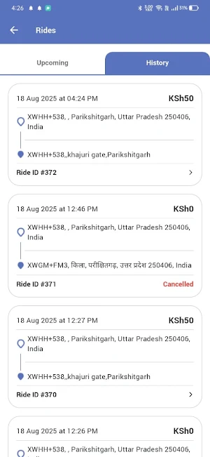 Safi-Rides Screenshot 2