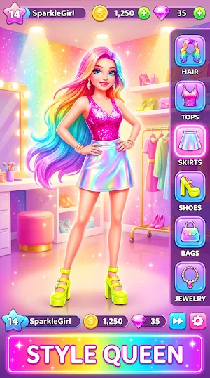 Nexplay DressUp Girl Game Screenshot 2