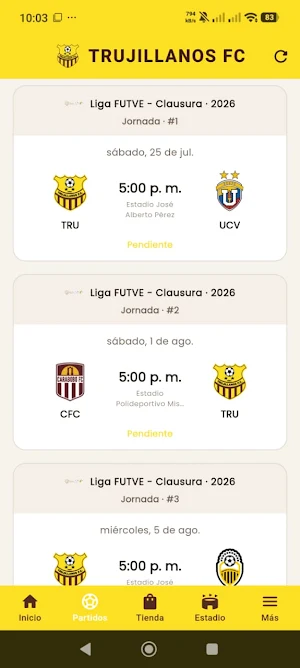 Trujillanos FC Screenshot 1