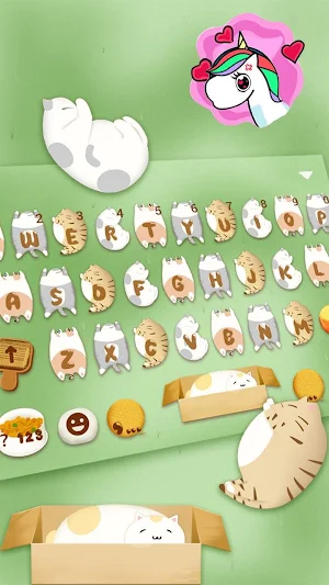Cute Kitties Keyboard Theme Screenshot 0