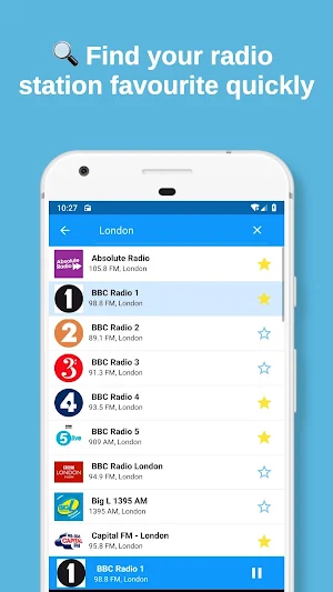 Radio UK FM - FM radio & DAB radio. Radio player Screenshot 1