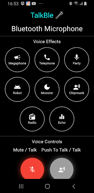 TalkBle – A Bluetooth Mic App Screenshot 1