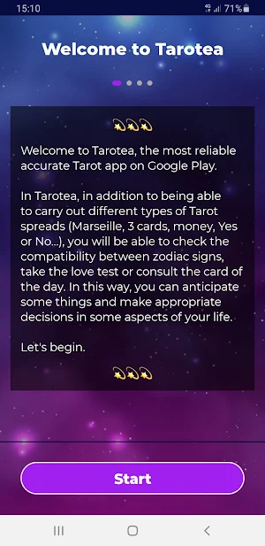 Tarot Cards Reading - Tarotea Screenshot 1