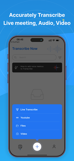 Transcribe Now - AI Note Taker Screenshot 1