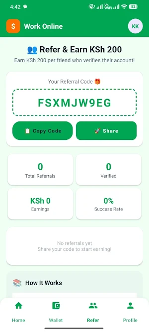 Work Online and Earn Screenshot 1