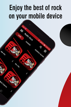 rock music app, radio rock Screenshot 1