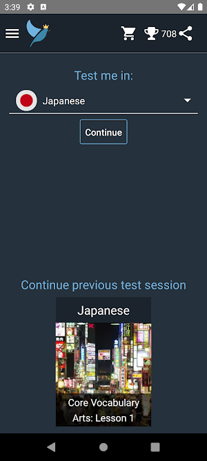 Japanese Language Tests Screenshot 0