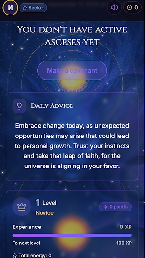 Asket: AI & Spiritual Pacts Screenshot 1