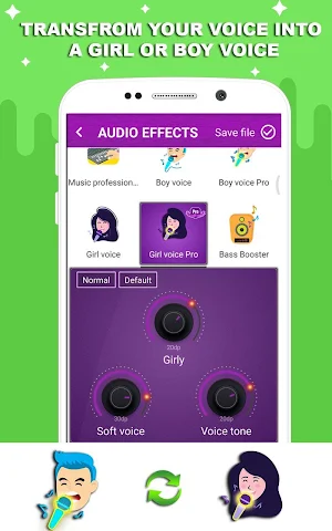 Voice changer - Music recorder with effects Screenshot 1