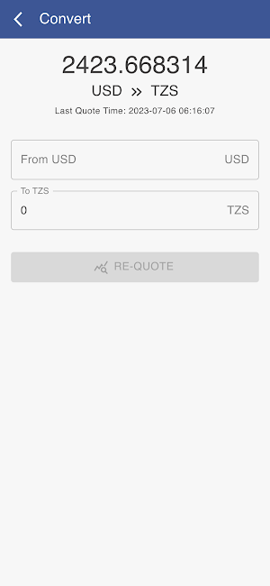 USD to TZS Screenshot 1