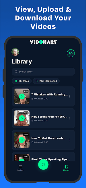 Vidonary - Video Teleprompter Screenshot 1