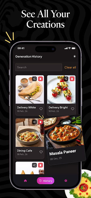 Dine Visuals: AI Food Studio Screenshot 2