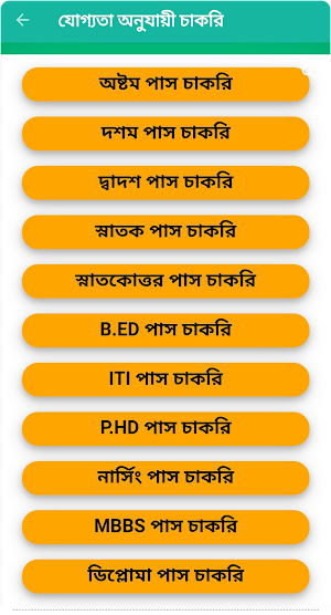 চাকরির আপডেট - পশ্চিমবঙ্গ | Job Update Bengali Screenshot 3