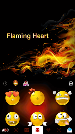 Flamingheart Keyboard Theme Screenshot 3