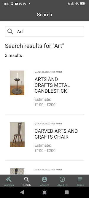 Sheppard’s Live Bidding Screenshot 3