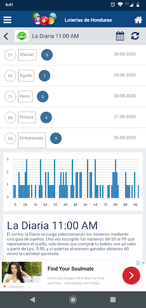 Loterías de Honduras Screenshot 2
