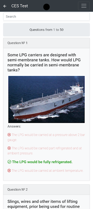 LPG tankers CHaS Operational Screenshot 1
