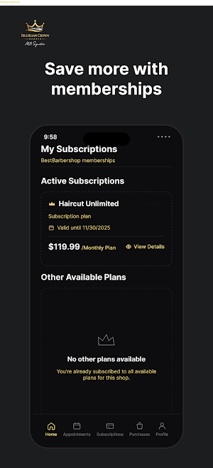 Brazilian Crown Barber Screenshot 2