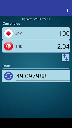 Japan Yen x Tunisian Dinar Screenshot 0