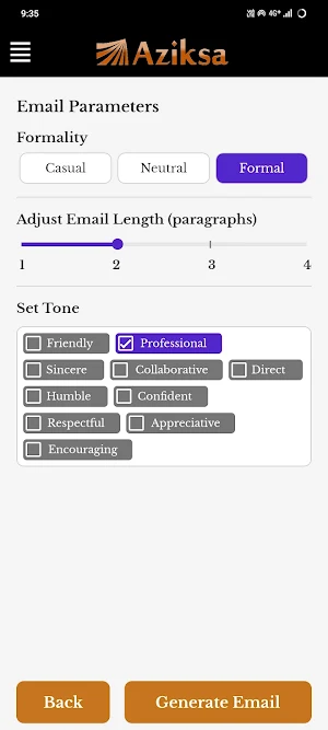 Aziksa Writing Assistant Screenshot 2