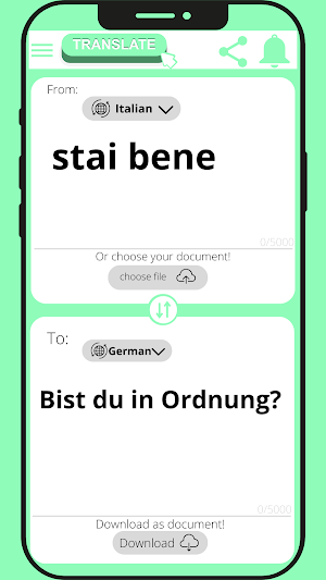 German - Italian Translator Screenshot 2