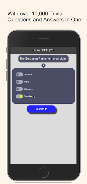 Random Trivia Quizzes Game Screenshot 2