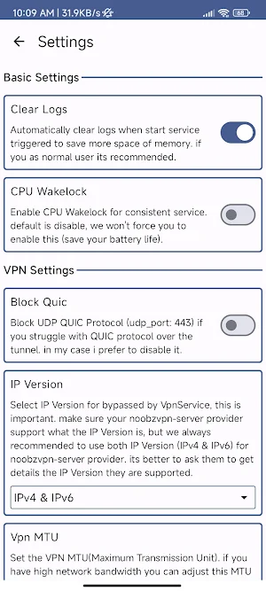 NoobzVpn Screenshot 3