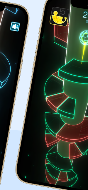 Neon Spiral Bounce Screenshot 1