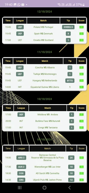 Strategist Correct Score Pro Screenshot 3