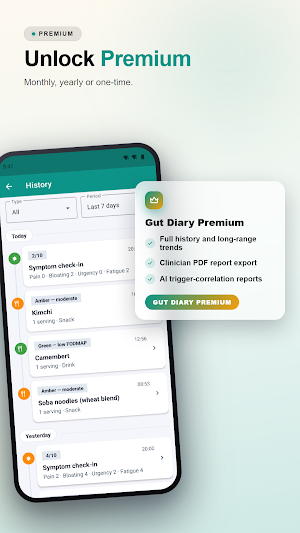 Gut Diary: IBS Food Tracker Screenshot 3