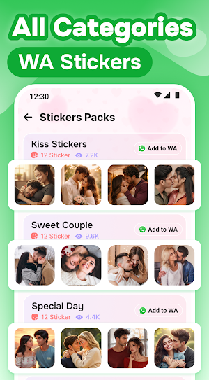 Romantic Love Stickers for WA Screenshot 1