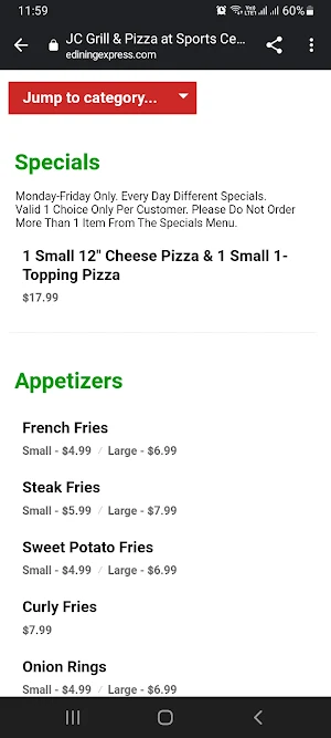JC Grill Screenshot 2