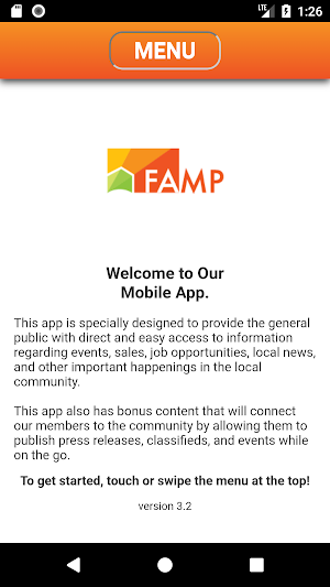 FAMP Mobile App Screenshot 0