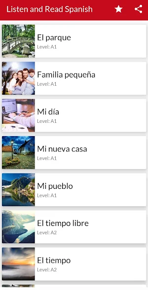 Listen and Read Spanish (Learn Spanish) Screenshot 0