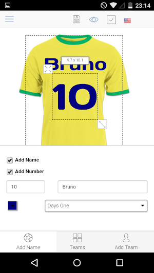 Soccer T-Shirt Designer Screenshot 2