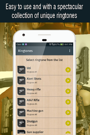 Gun ringtones for phone, weapons and gun sounds Screenshot 1