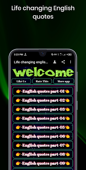 Life changing english quotes Screenshot 1
