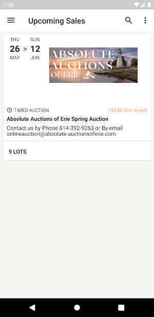 Absolute Auctions Erie Screenshot 0