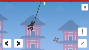 Ninja Rope: Swinging Game Screenshot 0