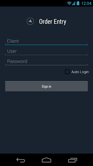 Order Entry Screenshot 1